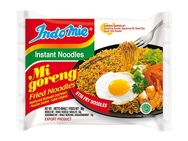 Indomie instant noodles Mi Goreng - 3 buste da 80g.